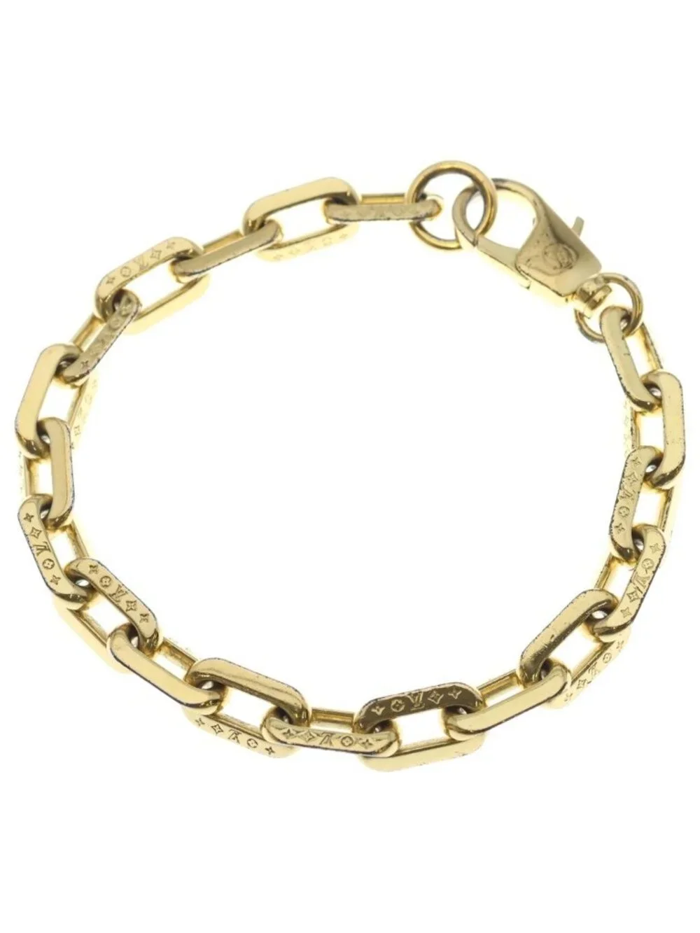 Louis Vuitton Collier LV Edge MM Necklace Chain Gold